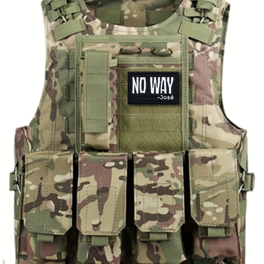 No Way Morale Patches w/ Hook & Loop for Caps Vests Backpacks