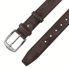CU Pin Buckle Men's Leather Belt Business Casual Belt