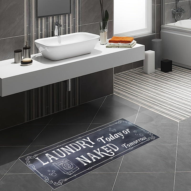 Farmhouse Laundry Room Runner Rug Non Slip Mat