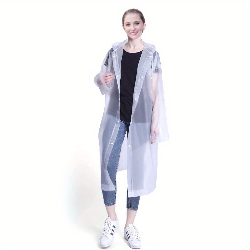 Waterproof Hooded Raincoat for Men Women