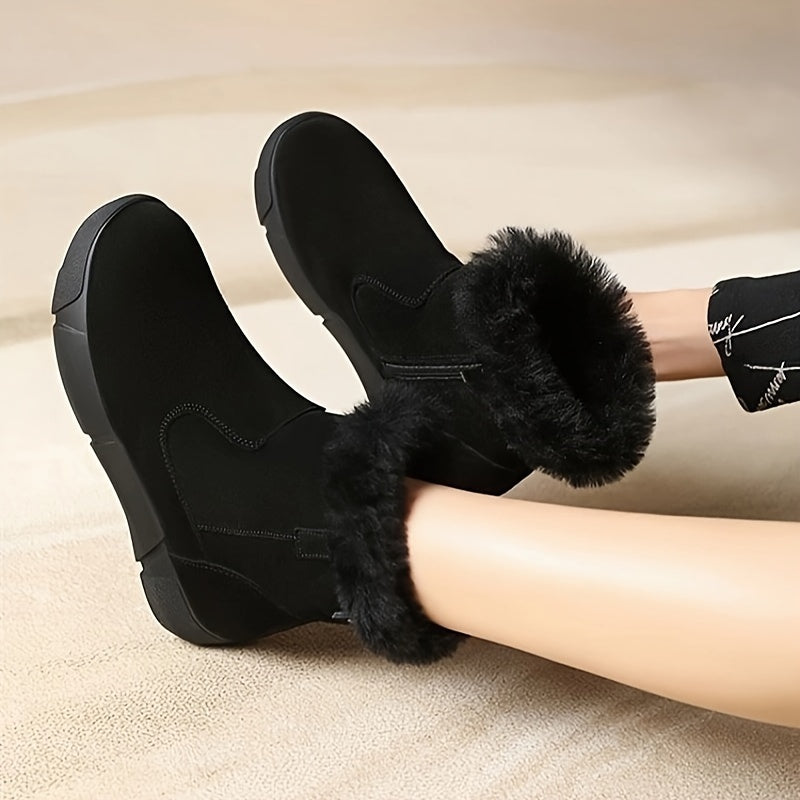 Women's Winter Snow Boots Soft Plush Warm Comfortable Slip On Winter Boots