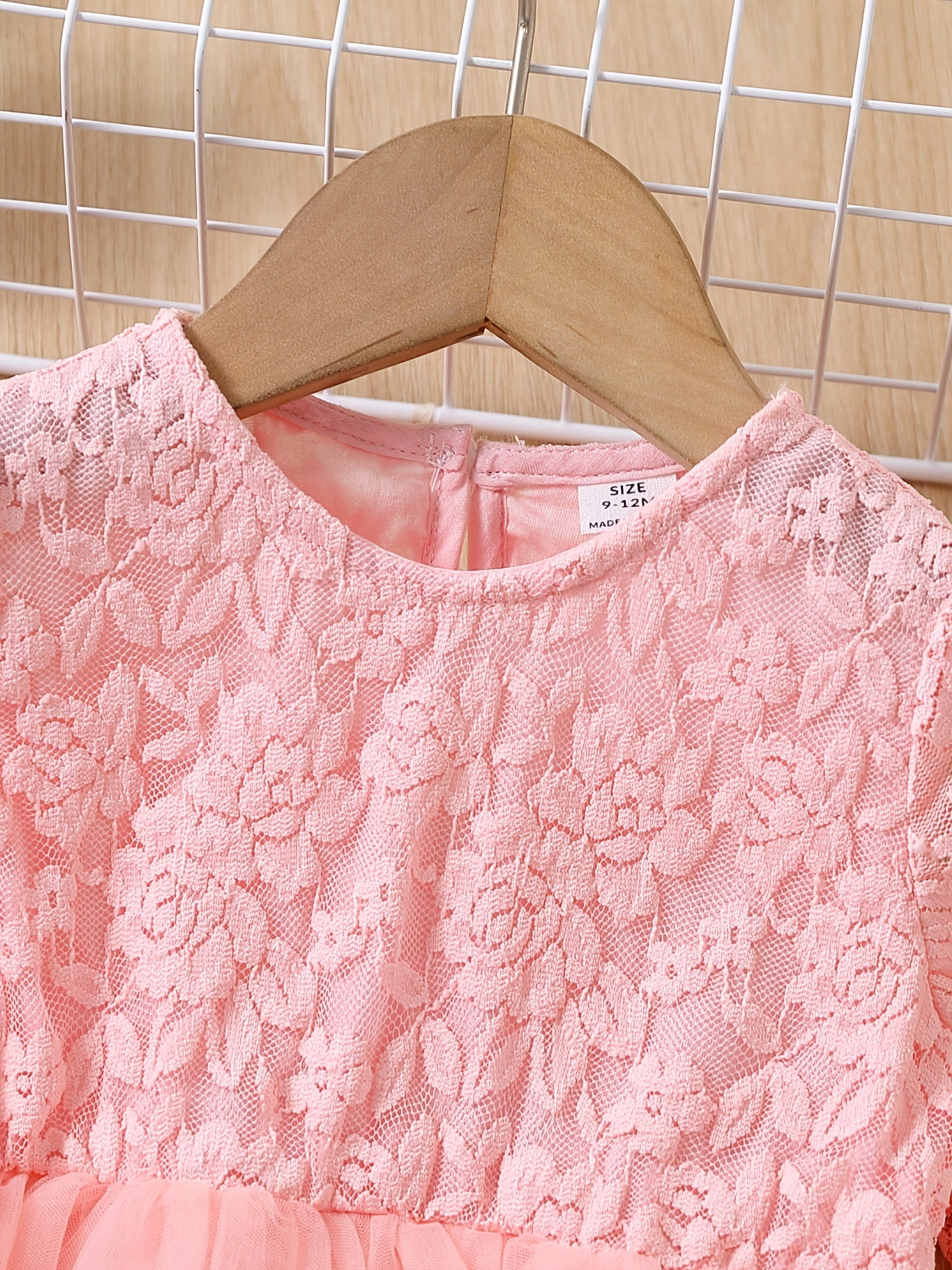 Baby Girls Flower Mesh Dress Soft Breathable Comfortable for Spring & Autumn