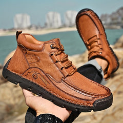 High Top Hiking Boots for Men Non Slip Lace Up Shoes