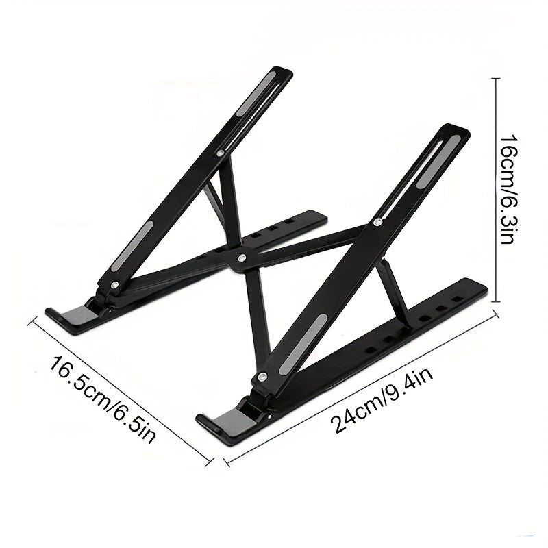 Adjustable Foldable Portable Laptop Stand for 25.4-39.62 cm Laptops and Tablets