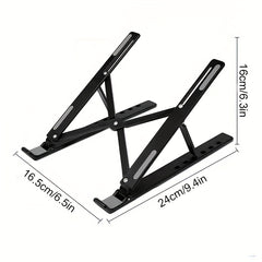 Adjustable Foldable Portable Laptop Stand for 25.4-39.62 cm Laptops and Tablets