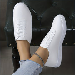 Women's Lace-Up Low Top Skate Shoes Casual Sports Walking Shoes