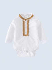 Baby Boys Triangle Shirt Romper Gentleman Jumpsuit
