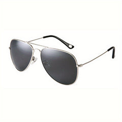 Classic Aviator Sunglasses Large Metal Frame Couple Style Polarized Glasses