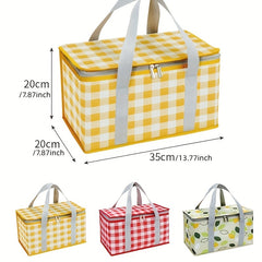 Insulated Outdoor Picnic Bag Portable Basket Camping Basket
