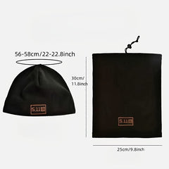 Polar Fleece Beanie Neck Gaiter Set for Cycling Skiing