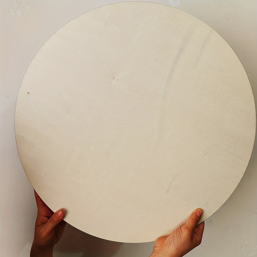 2pcs 18in Wooden Circles 2 7mm Thick Round Wood Discs For Painting Dyeing