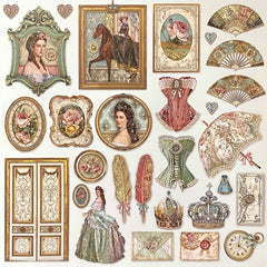 Vintage Palace Style Junk Journal Sticker Scrapbooking Stickers