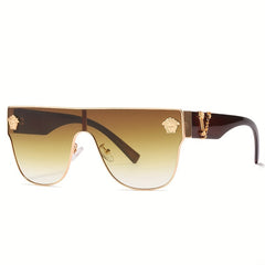 Men's Alloy Head Decoration Sunshade Sunglasses