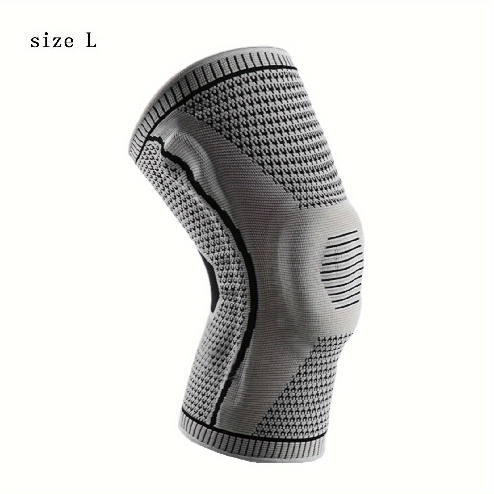 Outdoor Breathable Silicone Sports Knee Pad Gray