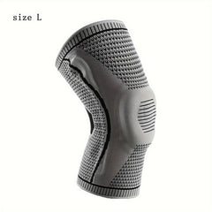 Outdoor Breathable Silicone Sports Knee Pad Gray