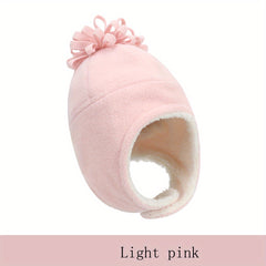 Winter Baby Polar Fleece Warm Plus Fleece Hat Boy Girl Ear Protection Hat