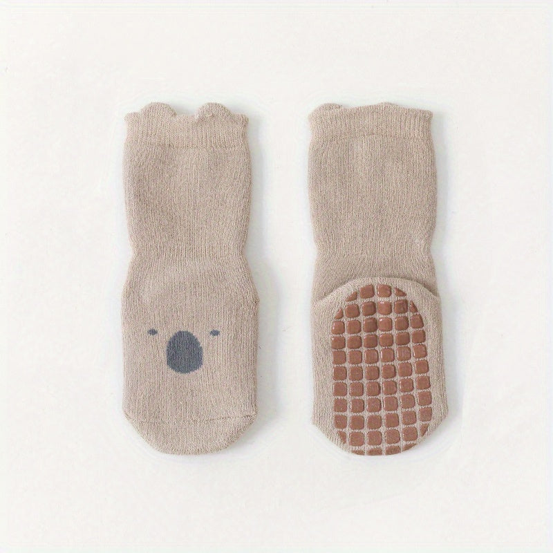 Fleece Lined Anti Slip Floor Socks for Baby Boys Girls