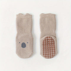 Fleece Lined Anti Slip Floor Socks for Baby Boys Girls