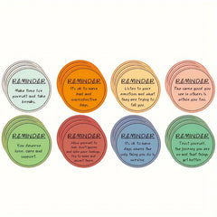 24pcs Positive Mental Stickers for Mobile & Computer, Mental Health Reminder