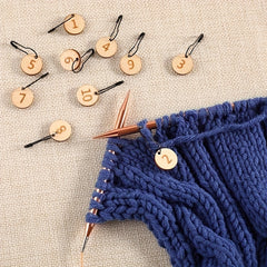 10pcs Wooden Knitting Marker Buckle Mini Marker Buckle Stitch Marker