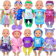 10 Sets Doll Clothes Accessories Fits Bitty 15 inch & American 18 Inch Dolls