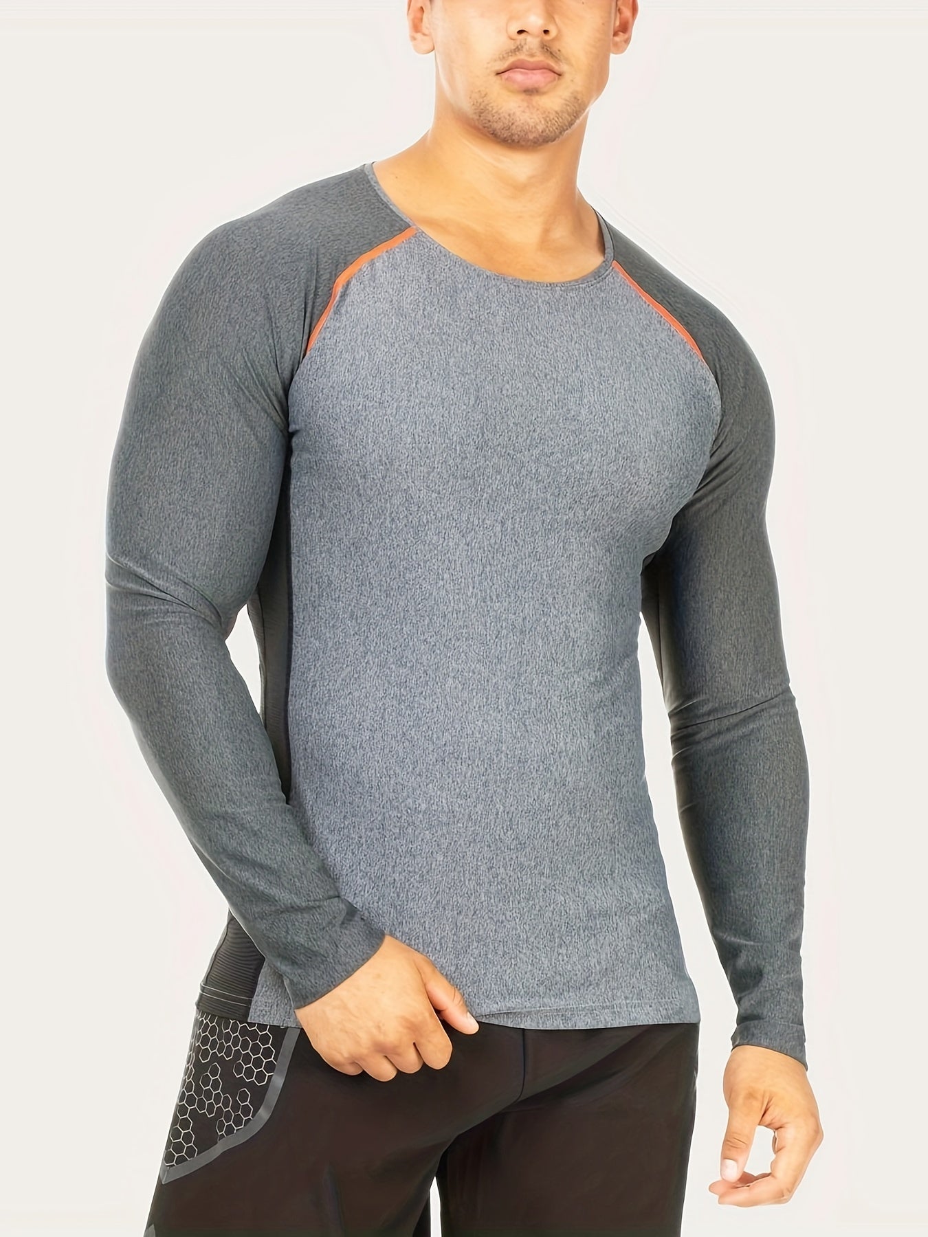 Men's Compression Long Sleeve T-shirt - Sweat Absorbing Quick Drying