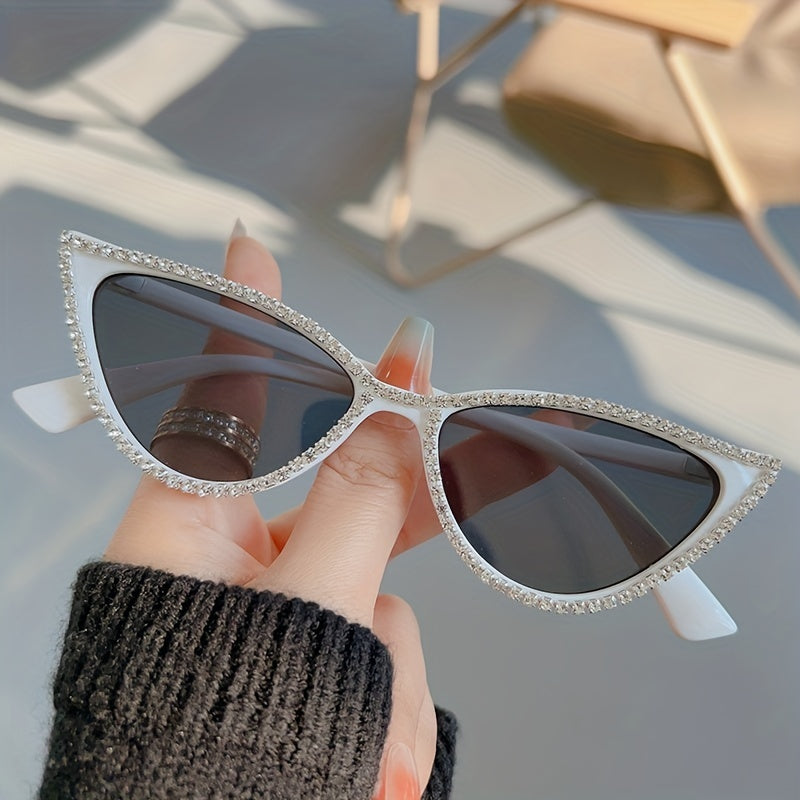 Y2K Cat Eye Rhinestone Sunglasses for Prom