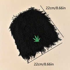 Leaf Outdoor Ear Protection Knitted Hat