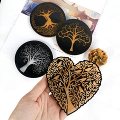 Resin Tree Of Life Coaster Silicone Molds for Epoxy DIY Art Craft