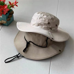 Bucket Sun Hat Floppy Cotton Wide Brim Summer Beach Caps