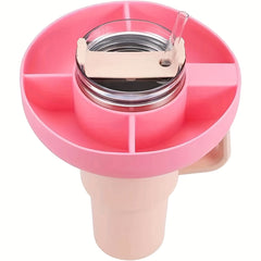 Silicone Snack Tray Ring For 40oz Cup 4 Grids Snack Bowl