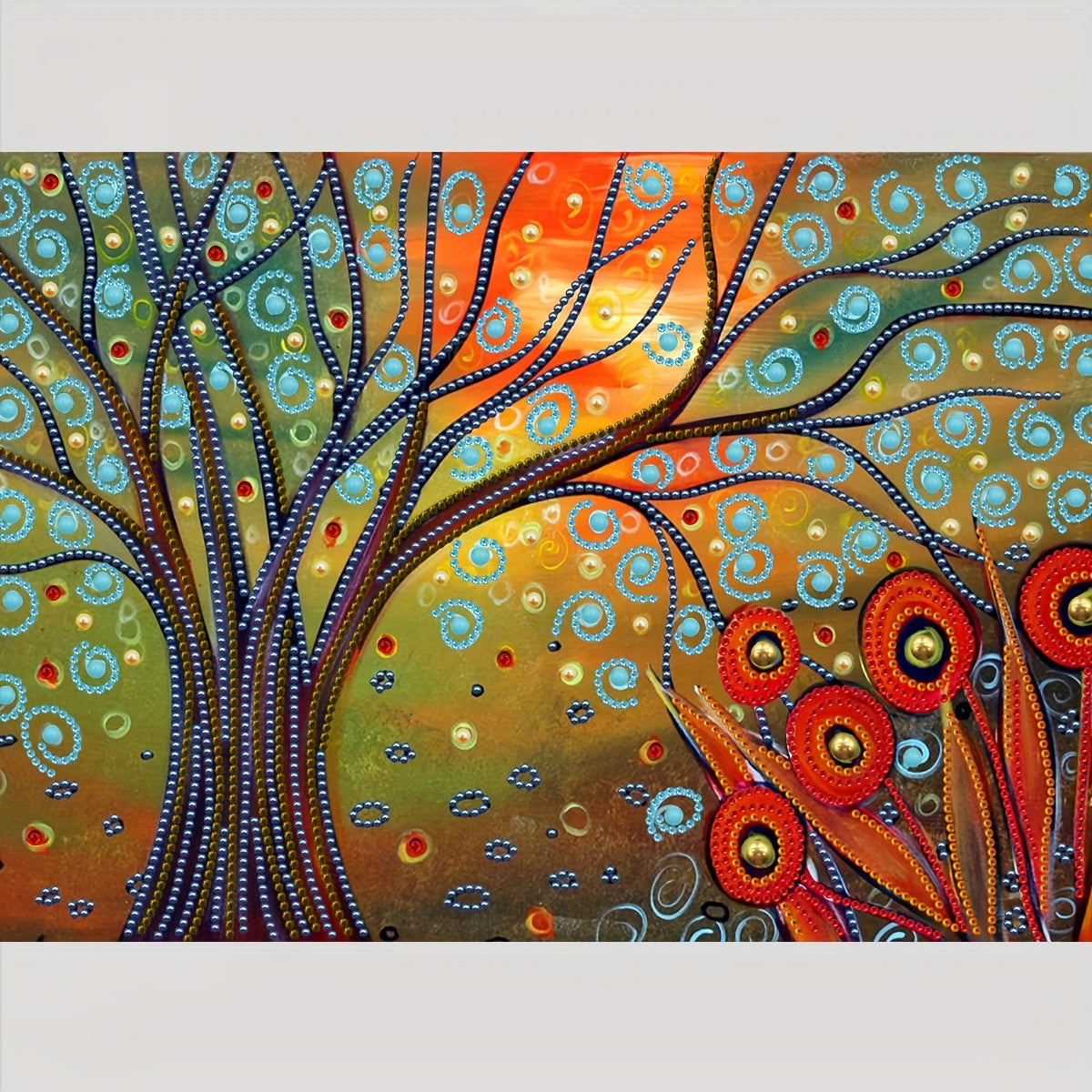Abstract Tree Diamond Painting Kit DIY Special Shape Crystal Diamond Partial
