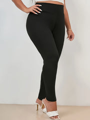 Graphic Print High Rise Skinny Leggings