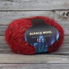 Colorful Alpaca Wool Blend Hand Braided Yarn