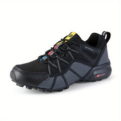 Men's Lace Up Hiking Shoes, Durable & Breathable, Anti-Skid for Camping