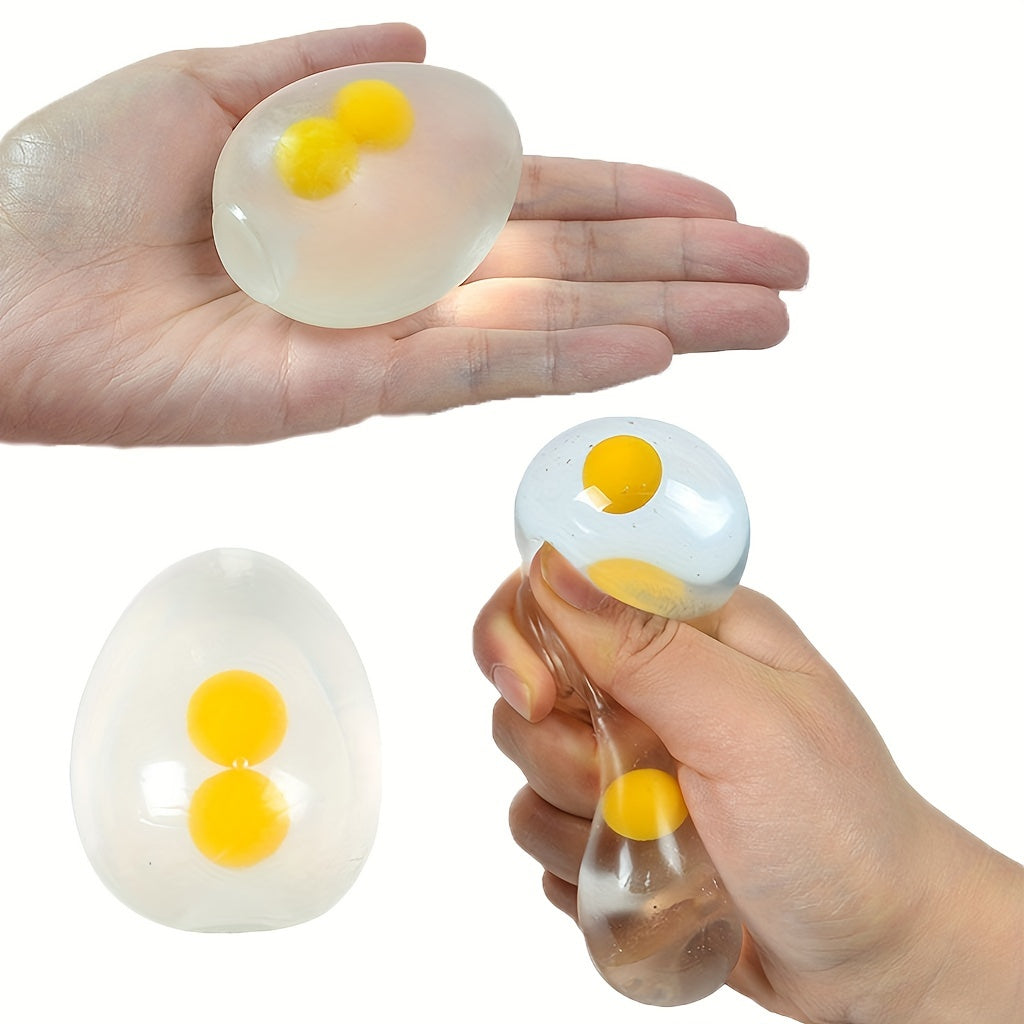 4pcs Double Egg Yolk Sensory Toys for Relaxation - Perfect Easter Chris