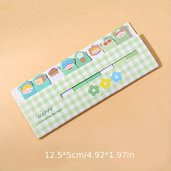 120 Sheets Cartoon Sticky Note Tearable Label Sticker