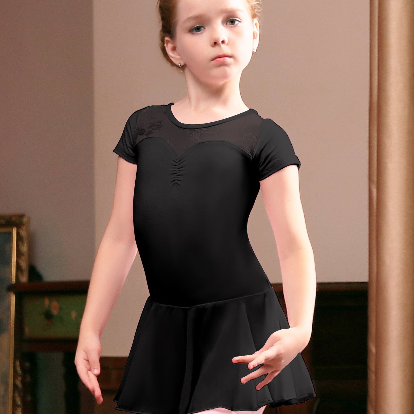 Stretchy & Comfy Ballet Leotard Girls 6 Cotton Dancing Suit Kids
