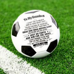 Soccer Ball Football To My Grandson Size 5 Perfect For Outdoor & Indoor Match