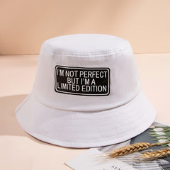 Letter Bucket Hat Unisex Fisherman Hat For Women Men Christmas Gift
