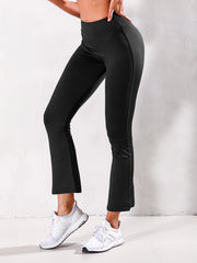 High Stretch Flared Yoga Pants Solid Bootcut Sports Activewear