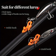 10pcs Fishing Hook Keeper Rod Holder with Elastic Rings