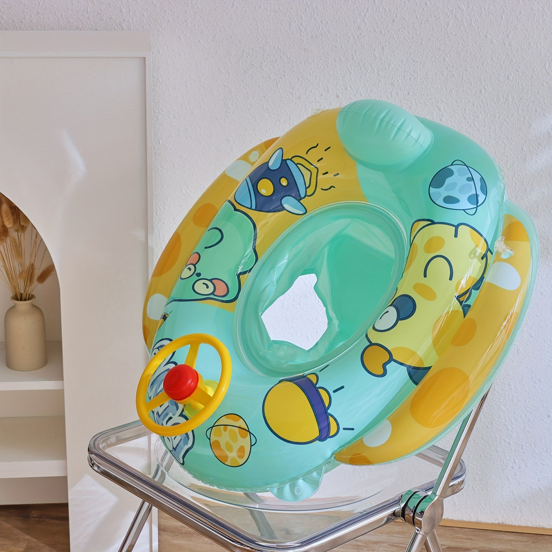Kids Swimming Ring Boat Inflatable Toy Life Buoy