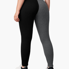 Colorblock Ribbed High Rise Yoga Leggings