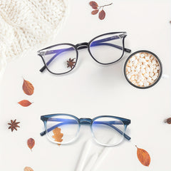 Retro Round Reading Glasses Anti Light Casual Eyeglasses