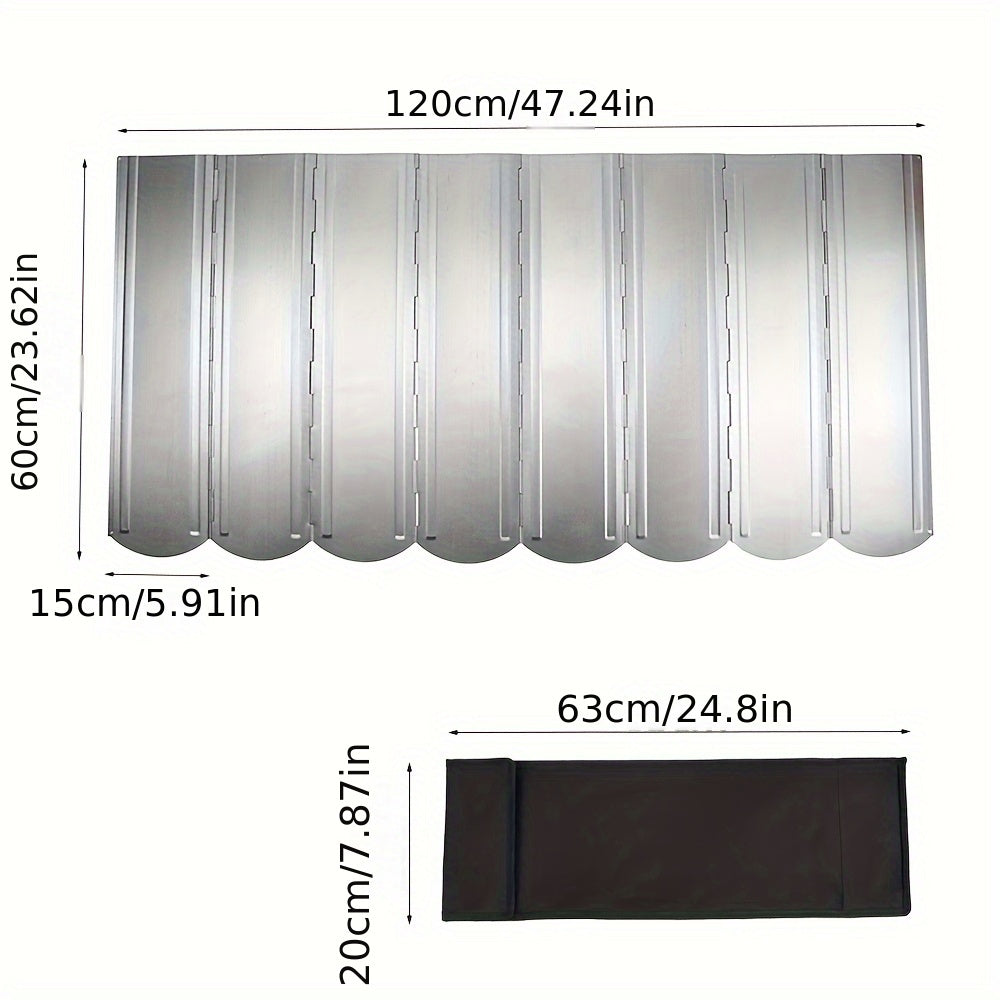 Portable Foldable Gas Stove Windshield 8 Plates Camping