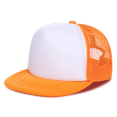 Solid Casual Flat Brim Mesh Hat
