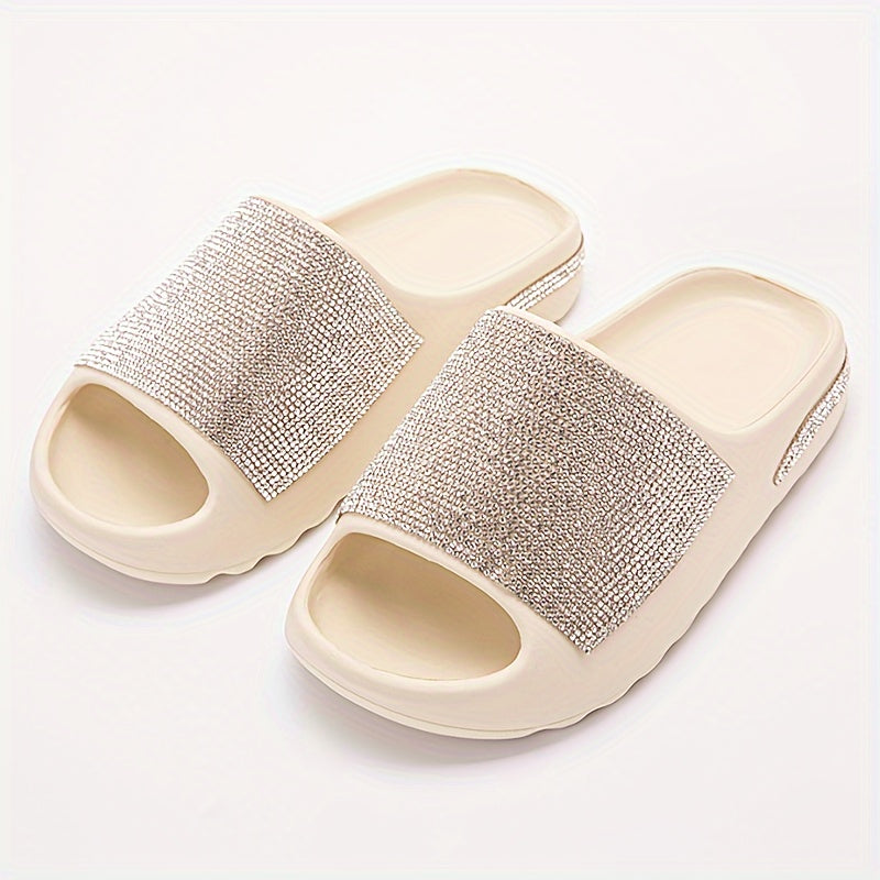 Flag Pattern Open Toe Breathable Slides Soft Sole Slippers
