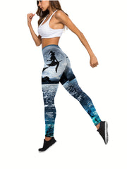 Painting Print Tank Top & Leggings Set