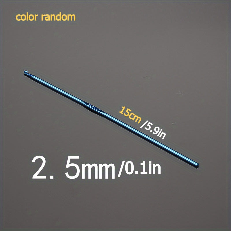 1pc Crochet Hooks High Coloured Aluminum Hook Needles Knitting Needles